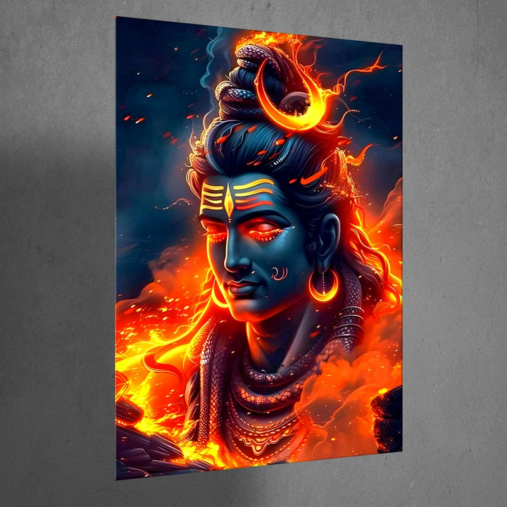 Metal Poster - Lord Shiva LS14