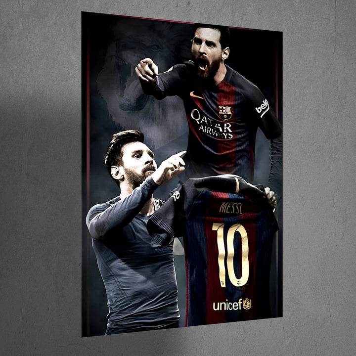 Metal Poster - Footballer Lionel Messi LM05