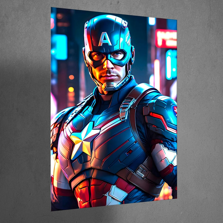 Metal Poster - Superhero Captain America CAP10