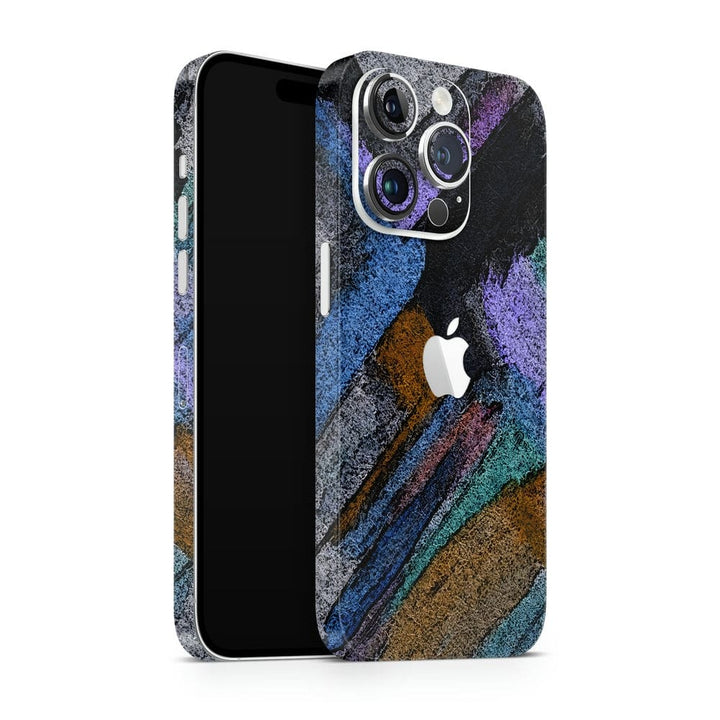 Apple iPhone Skin Wrap - Grey Blue Black Mesh