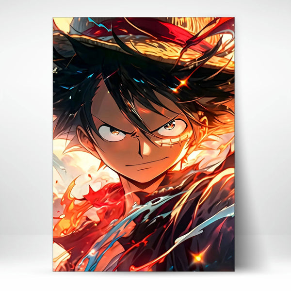 Metal Poster - One Piece Monkey D Luffy OP14