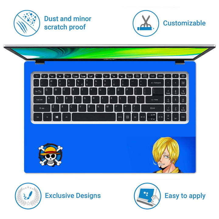 Laptop Skin - Sanji Blue