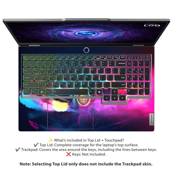 Laptop Skin - Neon Back to Future