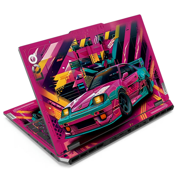 Laptop Skin - Vibrant Retro Racer