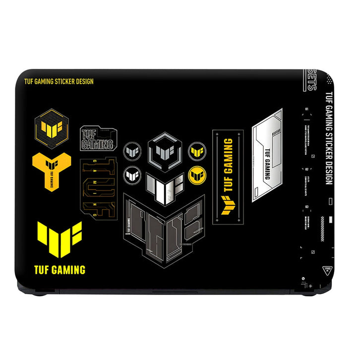 Laptop Skin - TUF Gaming Yellow Black Design