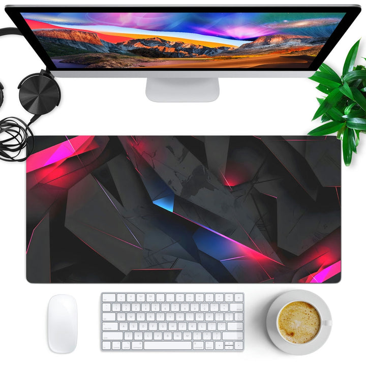 Anti-Slip Desk Mat Gaming Mouse Pad - Dynamic Geometric Abstract