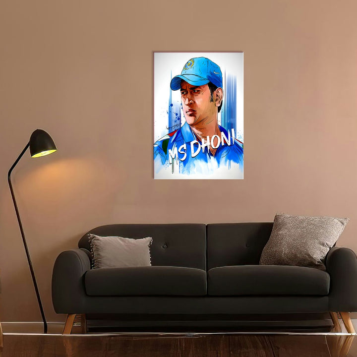 Metal Poster - Indian Cricketer MS Dhoni MS05