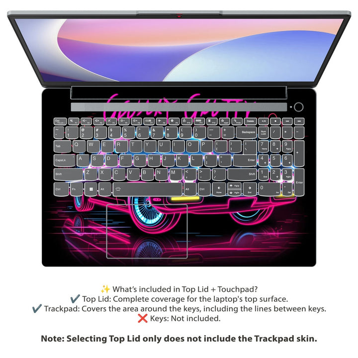 Lenovo Laptop Skin - Retro Drive Nights