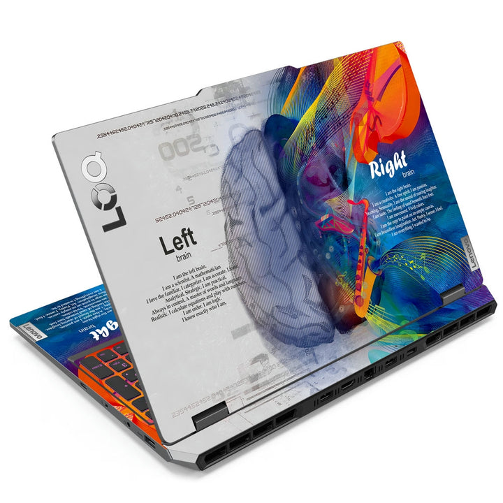 Lenovo LOQ Laptop Skin - Left Right Blue Brain