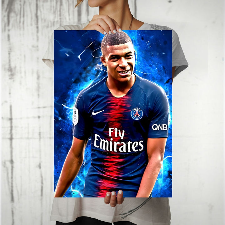 Metal Poster - Footballer Kylian Mbappe KM02