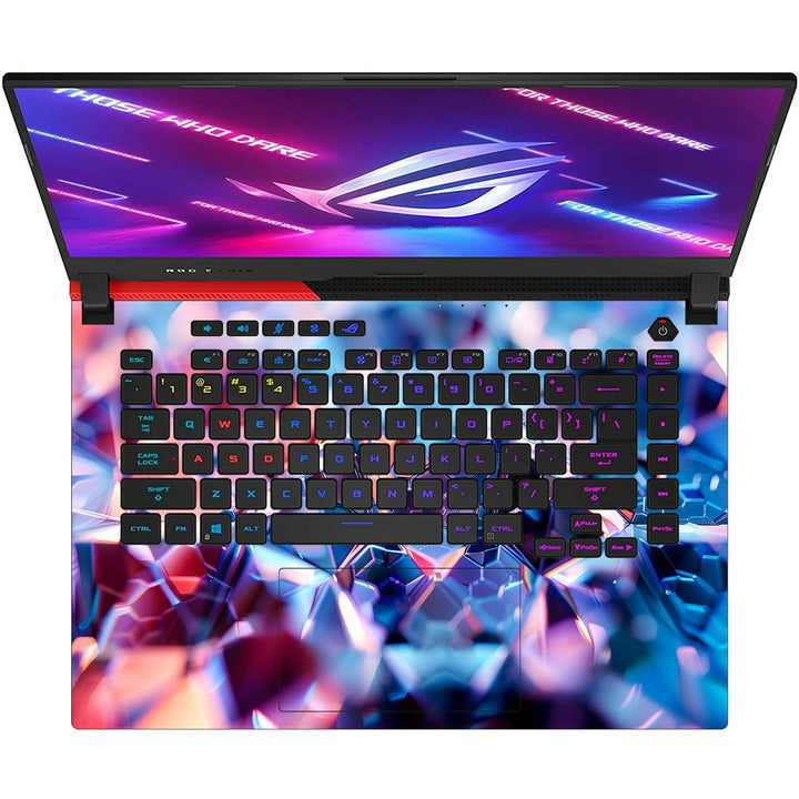 Asus Laptop Skin - Geometric Glowing Polygonal Abstract