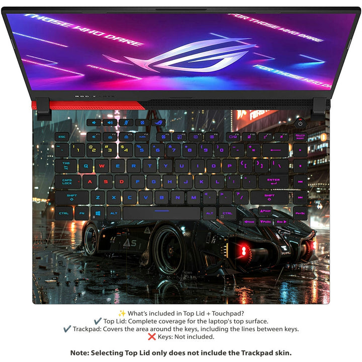 Asus Laptop Skin - Futuristic Street Racer