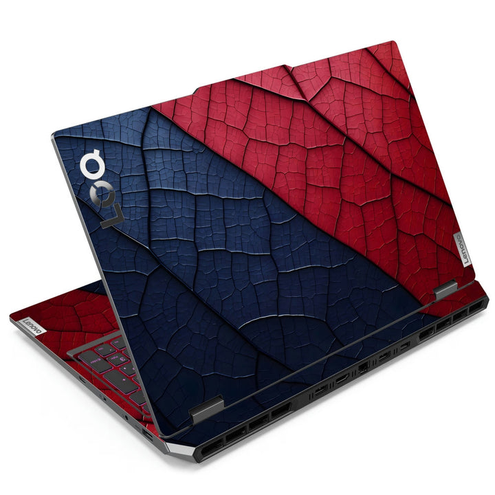 Lenovo LOQ Laptop Skin - Red and Blue Hexagonal Abstract