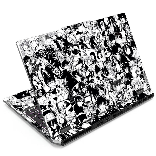 Lenovo LOQ Laptop Skin - Anime Sticker Bomb BW DS2