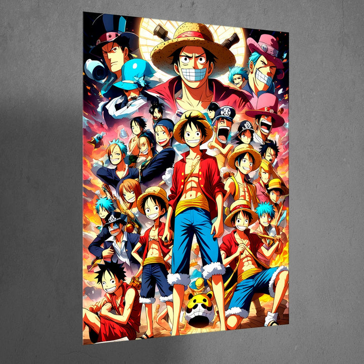 Metal Poster - Anime One Piece Friends