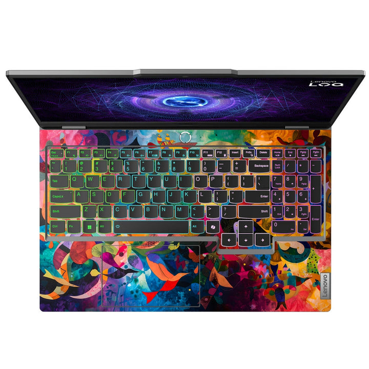 Lenovo LOQ Laptop Skin - Multicolor Swirl Art Abstract