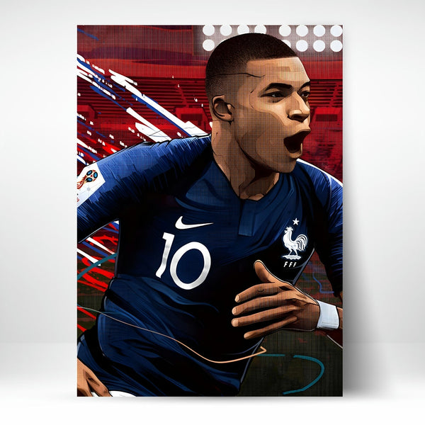 Metal Poster - Footballer Kylian Mbappe KM01