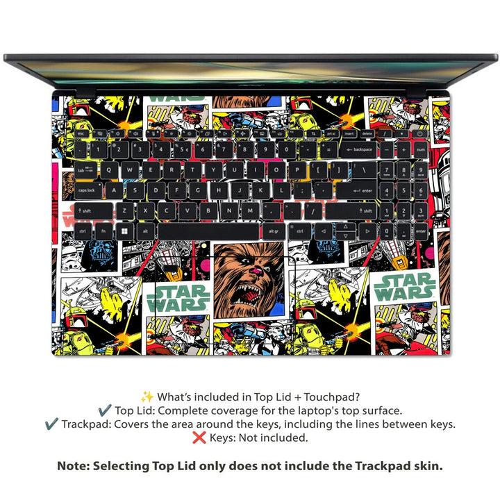 Acer Laptop Skin - Star Wars Comic Frames