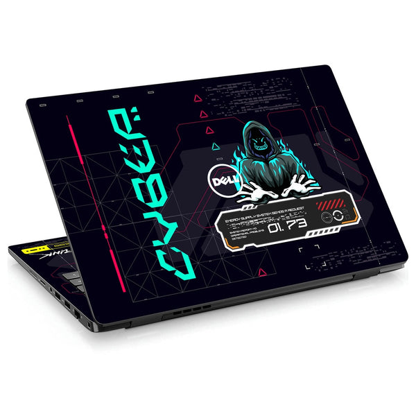 Dell Laptop Skin - Cyberpunk Cyber Sentinel