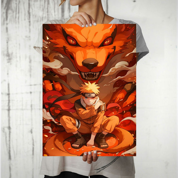 Metal Poster - Kurama Nine Tails