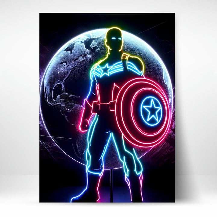 Metal Poster - Superhero Captain America CAP11