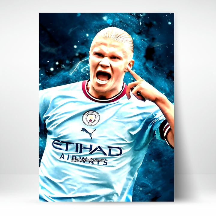 Metal Poster - Footballer Erling Haaland EH02