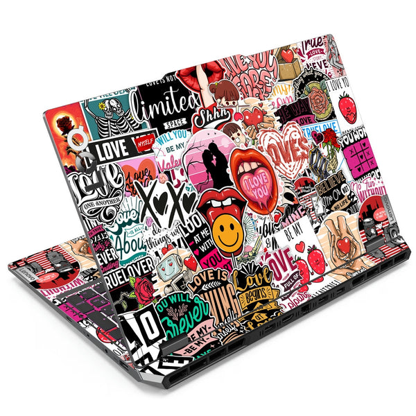 Lenovo LOQ Laptop Skin - Love Sticker Bomb