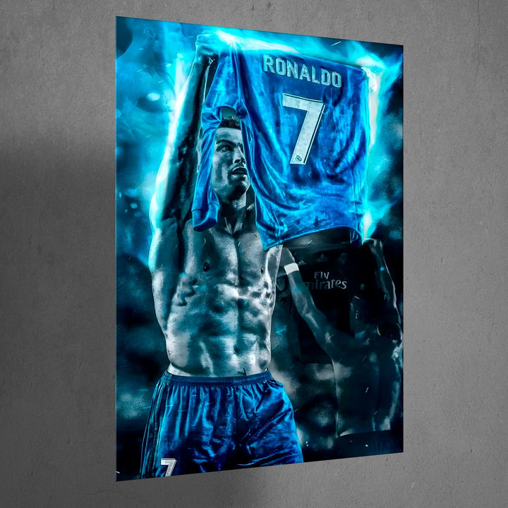 Metal Poster - Footballer Cristiano Ronaldo F05