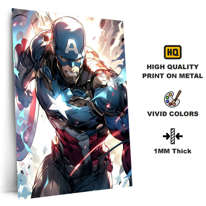 Metal Poster - Superhero Captain America CAP05