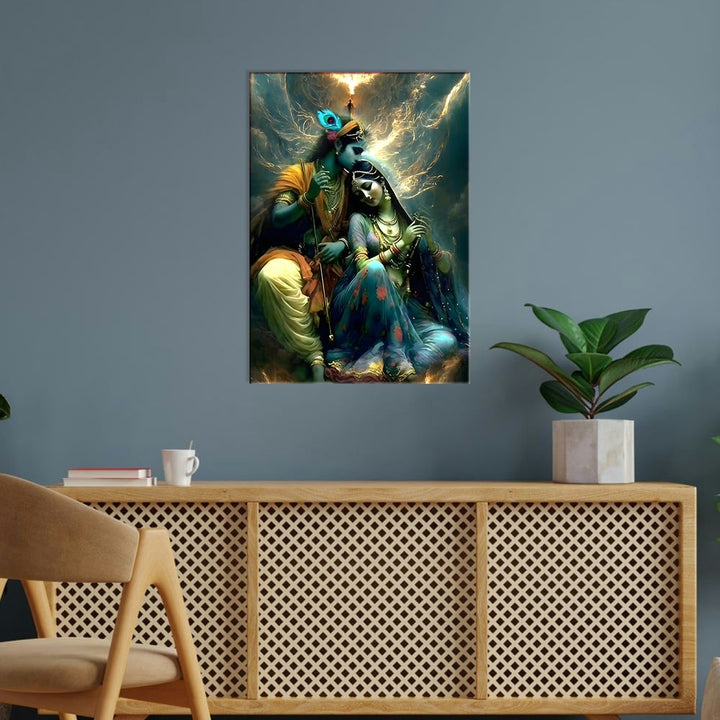 Metal Poster - Lord Krishna LK06