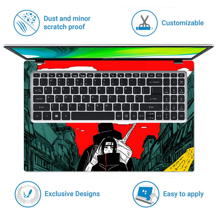 Laptop Skin - Itachi and Kisame legendary Members