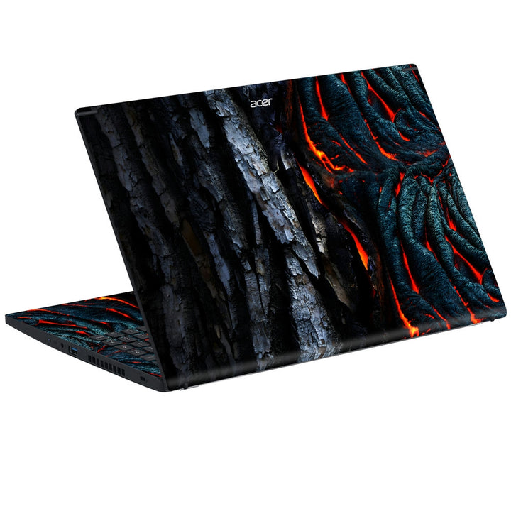 Acer Laptop Skin - Orange Lava in Tree Root