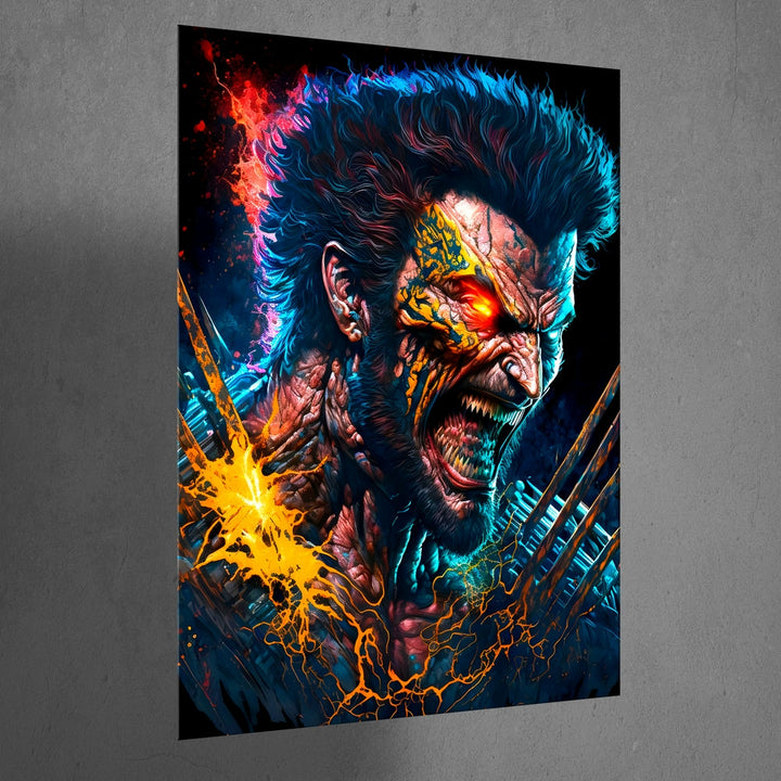 Metal Poster - Superhero Wolverine WOL01