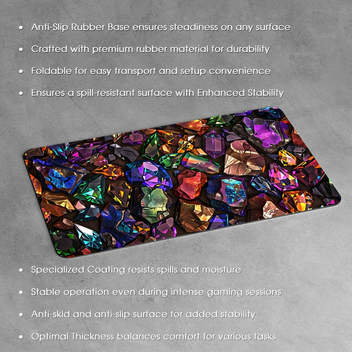 Anti-Slip Desk Mat Gaming Mouse Pad - Colorful Pebbles CP08