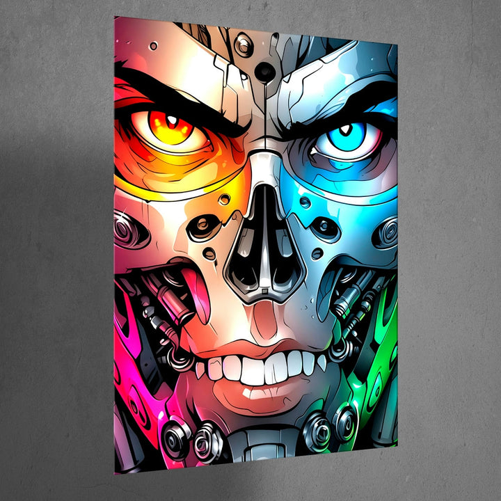 Metal Poster - Duality of the Cyborg