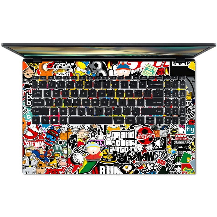 Acer Laptop Skin - Sticker Bomb