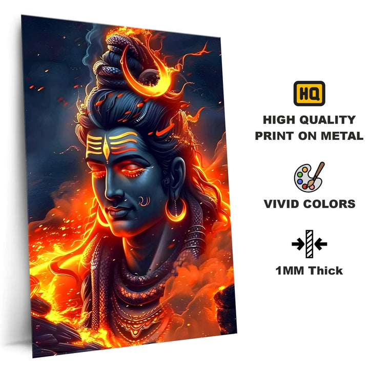 Metal Poster - Lord Shiva LS14