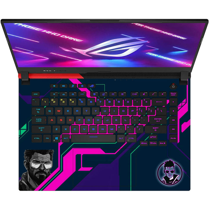 Asus Laptop Skin - Cyberpunk Neon Nexus