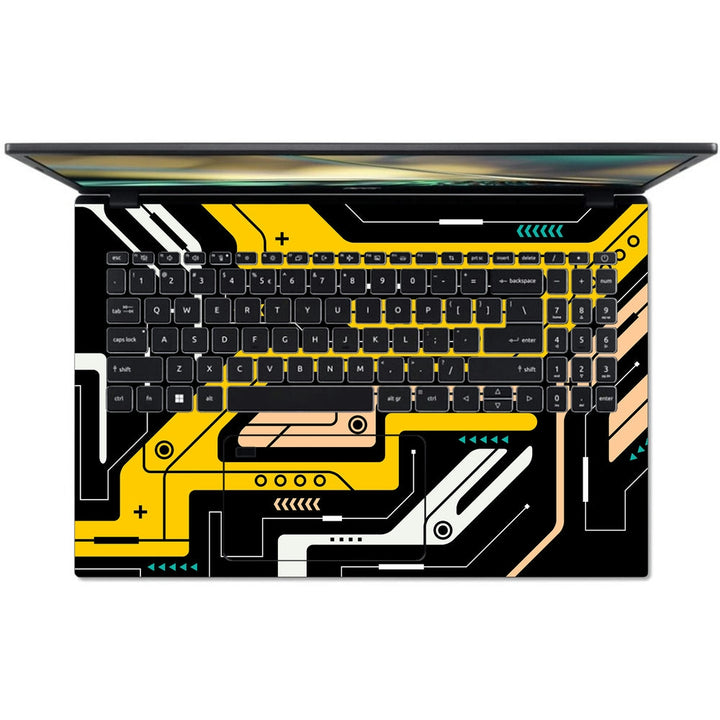 Acer Laptop Skin - Golden Circuit