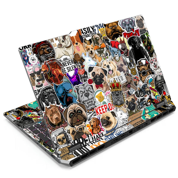 Lenovo LOQ Laptop Skin - Cute Dog Sticker Bomb