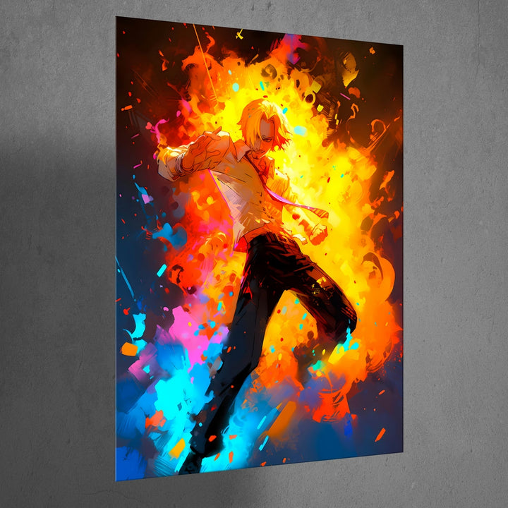 Metal Poster - Anime One Piece Sanji OP69