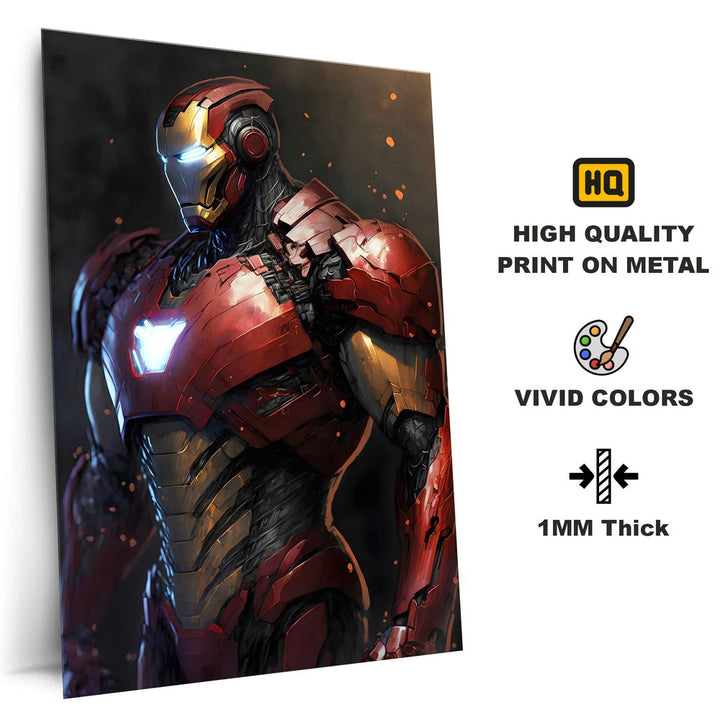 Metal Poster - Superhero Iron Man IM14