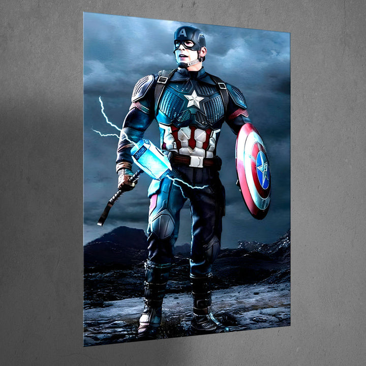 Metal Poster - Superhero Captain America CAP07