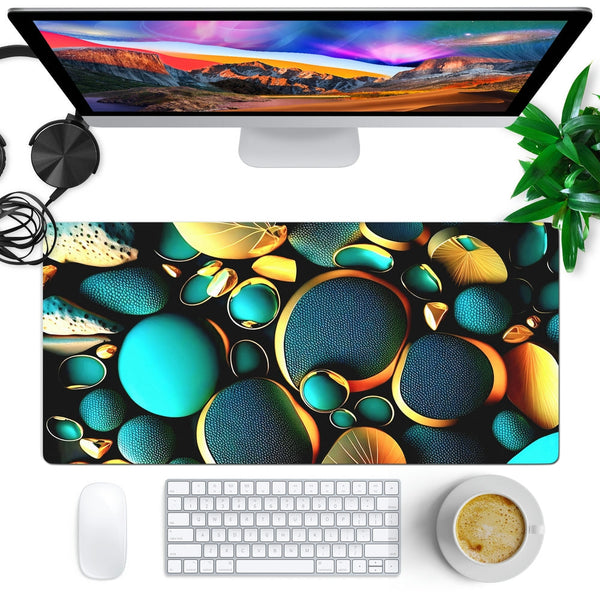 Anti-Slip Desk Mat Gaming Mouse Pad - Colorful Pebbles CP21