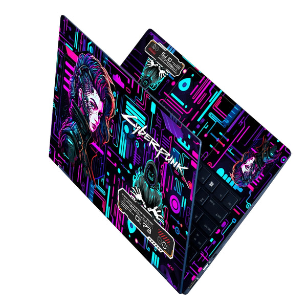 Laptop Skin - Cyberpunk Neon Hacker