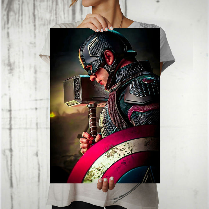 Metal Poster - Superhero Captain America CAP04