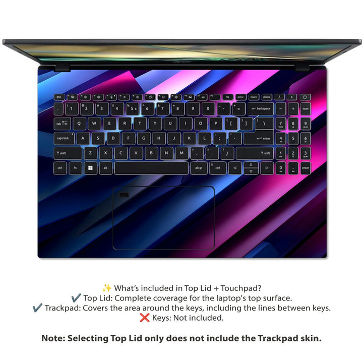 Acer Laptop Skin - Luminous Lines