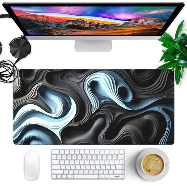 Anti-Slip Desk Mat Gaming Mouse Pad - Oceanic Swirls