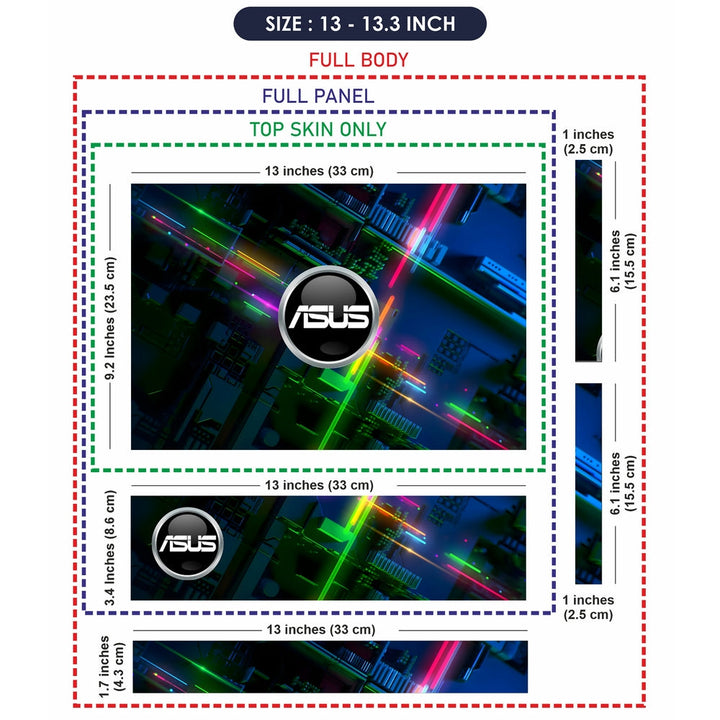 Laptop Skin - ASUS RGB Circuit Board Design