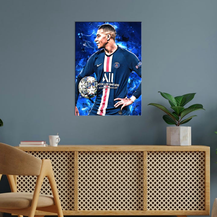 Metal Poster - Footballer Kylian Mbappe KM04